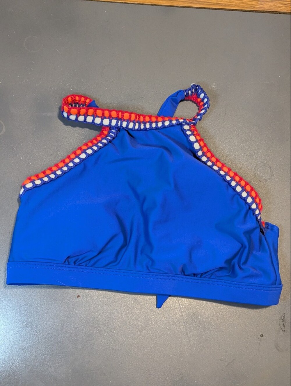 Seekers Halter Swim Suit Top Crochet Sz 8